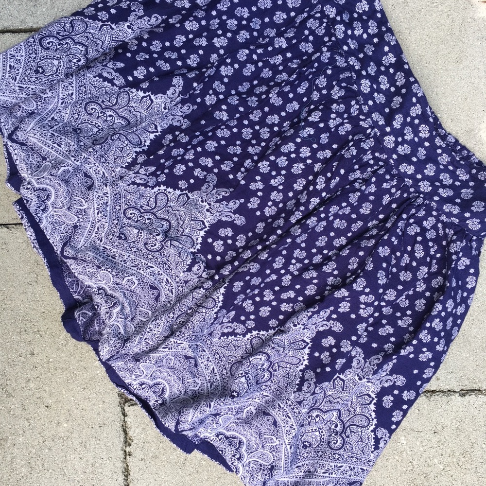 High waisted Printed Mini Skirt